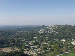 Ausblick von Les Baux